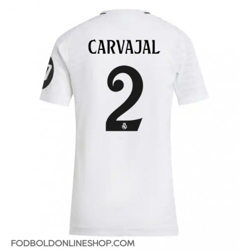 Real Madrid Daniel Carvajal #2 Hjemmebanetrøje Dame 2024-25 Kortærmet